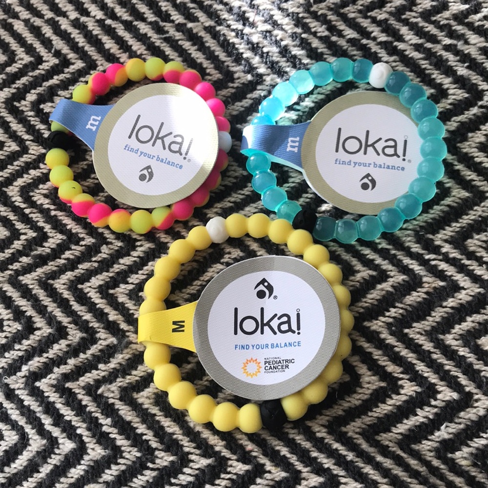 3 brand new lokai bracelets!